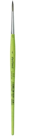 Da Vinci 373 Series Round Brush, Synthetic Fiber, Green, 19.3 x 0.38 x 30 cm