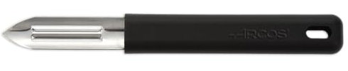 Arcos Pelador de Patatas et Légumes - Acier Inoxydable 60 mm, Manche Ergonomique Noir - Outil de Cuisine pour Éplucher Rapide et Sûr