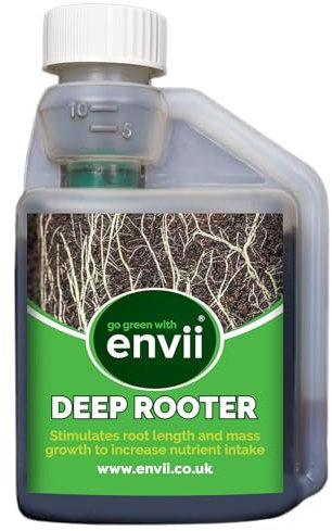 Envii Deep Rooter – Wurzelwachstum, Wurzeldünger, Wurzelhormone und Wurzelstimulator - Natürliche Wurzel Stimulator, Pflanzennahrung und Pflanzendünger Flüssig - 250ml Konzentrat