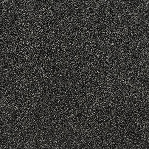 247Floors Flecked Twist Pile Carpet Roll, Hardwearing Felt Backing (5m x 4m, Black & Grey)