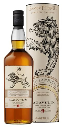 Lagavulin 9 Jahre Single Malt Scotch Whisky - Haus Lannister Game of Thrones Limitierte Edition (1 x 0.7 l)