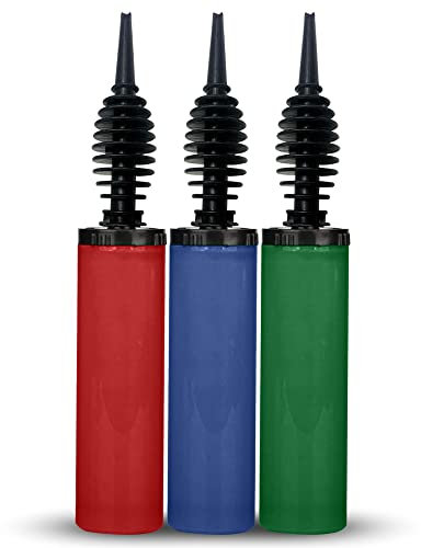 3-Pack Balloon Pump, Manual Hand Pump, Inflator for Balloons Arch Kit, Baby Showers, Party Balloons, Toy Blower, Helium Pump, Foil and Confetti Professional Pumper, Yoga Balls by sheikhuu.