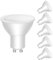 GU10 LED blanco frío, fuente de luz de 5 W 400 lm, bombilla de luz blanca fría de 6000K (reemplaza la lámpara halógena de 40 W), bombilla con ángulo de haz de 120°, 6 piezas