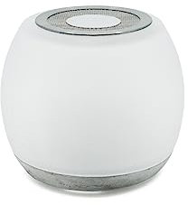 Duft- und Räucherofen Sol - Duftlampe im Set mit Schale, Sieb - Aromatherapie aus Glas, Beton 12x10 cm