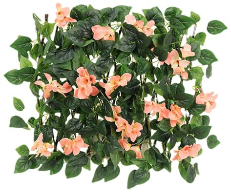 Clôture pour vertes – Panneau de clôture extensible en lierre artificiel | Treillage avec feuilles artificielles pour intimité, rouleau de treillis pour balcon, extérieur, jardin, décoration