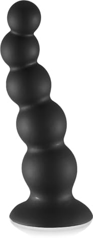 Shkanla Perles Anales de 21,5 cm, Gode 5 Boules Plug Anal en Silicone Liquide avec Forte Ventouse pour Jeu Mains Libres, Butt Plug Réaliste Point G Jouets Sexuels pour Adultes, Femmes et Hommes (M)