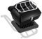 VEVOR Motorrad-Topcase Motorradkoffer 48 L universelle Heckbox aus PP-Material, wasserdichte & abnehmbare Motorrad-Topbox mit Mehrlochboden & Regal Helmkoffer (565 x 500 x 380 mm)