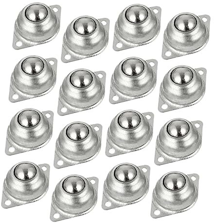 ERINGOGO 16 Rulli Trasportatori Cuscinetti a Rulli in Acciaio Al Carbonio, Rotelle Girevoli a 360°, Per Trasmissioni Industriali e Mobili, Supporto Robusto e Resistente All’usura