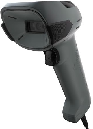 Safescan 310 W streckkodsskanner för skanning av 1D- och 2D-streckkoder – handskanner för streckkoder – skanner med 1,5 m USB-kabel – Plug & Play QR-kodsskanner – inklusive stativ