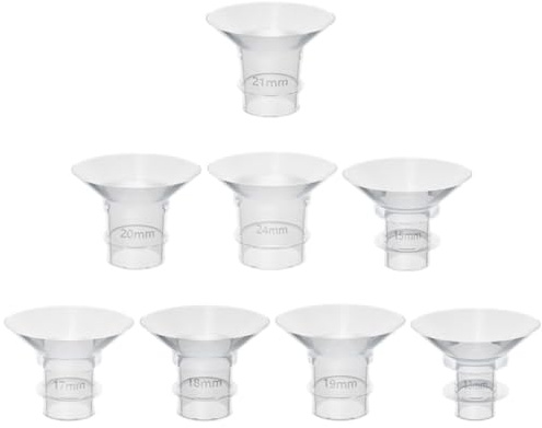 WRITWAA Insert de Bride Silicone 8 Pièces 15-21 MM Accessoires pour Tire-Lait Portable Adaptés à L'allaitement et Utilisation Quotidienne