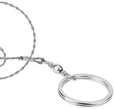 Semptec Urban Survival Technology Sägedraht: Taschen-Drahtsäge mit Metallösen für Outdoor-Touren und Camping, 74 cm (Survivalsäge, Campingsägen)