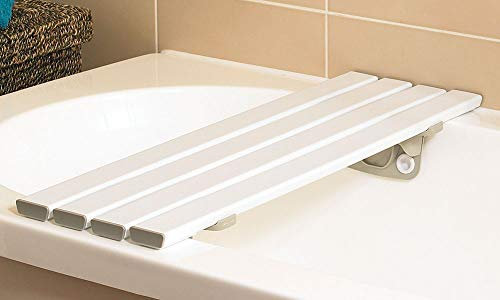 Homecraft Savanah Slatted Bath Board, Strong, Comfortable, and Sturdy Plastic Bath Board, Four Slat Board with Quick Draining Design, 762mm Length and 232mm Wide, (Eligible for VAT relief in the UK)