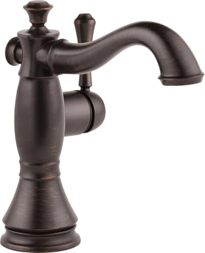 Delta Faucet 597LF-RBMPU Cassidy Single Hole-Single Handle 4-Inch Plate/Metal Pop-up, Venetian Bronze