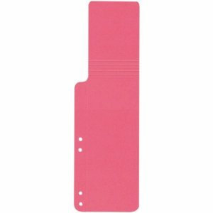 Connect Aktenschwänze 100x320mm 320g/qm 4-fach gelocht VE=100 Stück rot