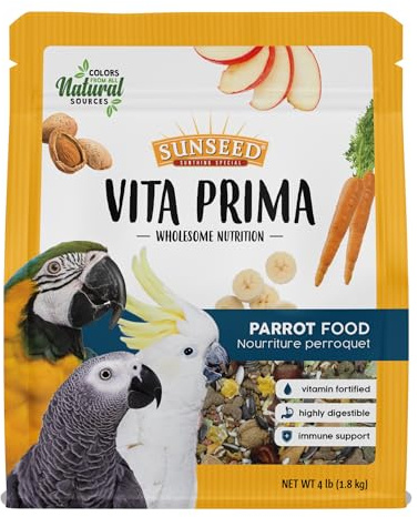 Sunseed Vita Prima Wholesome Nutrition Parrot Food, 4 LBS