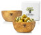 Olivenholz Servierschalen 2er Set The Hummus Lover 10 cm