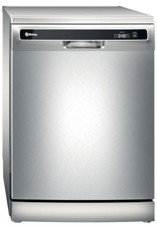 Balay - Lavavajillas de libre instalación, 60 cm, Tercera bandeja para cubiertos, Home Connect, 13 servicios, Media Carga, acero antihuellas, 3VS6362IA