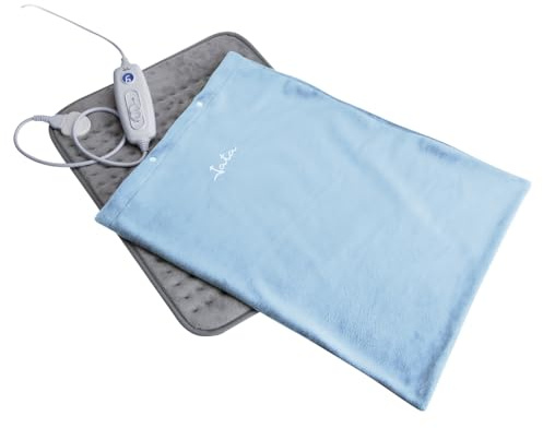 JATA JCAE5220 - Manta Electrica. Para Espalda, Cuello, Cervicales, Lumbares, Hombros y Abdomen. 6 Niveles de Calor. Calor Rápido. Flexible, Suave, Transpirable. Funda Lavable