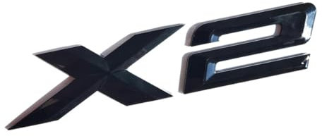 MCK Auto - X2 Gloss Black Logo del bagagliaio posteriore Modifica tuning emblema distintivo posteriore F39 U10