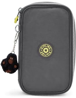 Kipling 50 PENS Medium pencase, Pouches, Cases, Back to Grey (Grey)