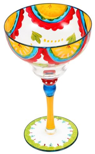 COLLBATH Bicchiere Da Margarita Dipinto Bicchieri Cocktail Decorativi Set Bicchieri Tavola Cucina Articolo Chic Affascinante Sicuro Qualità