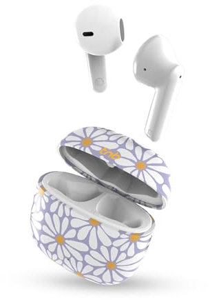 T'nB - Ecouteurs Bluetooth sans Fil Collection Exclusiv', Ecouteurs Bluetooth 5.3 avec Micro intégré, 15h de Lecture, Contrôle Tactile, Oreillette Bluetooth Semi Intra Auriculaires - Modèle Flower