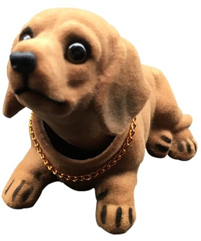 Generisch Niedliche Hunde Wackelfigur Auto, Hund Wackelkopf Für Auto Armaturenbrett, Lustiges Hunde Ornament Wackel Dackel Auto Zubehör Hunde Wackelkopf Armaturenbrett Deko