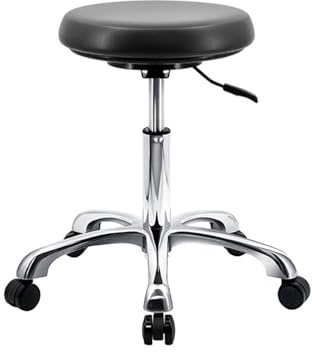 RiouPsithuric Tabouret Selle, Chaise pivotante hydraulique Ergonomique - Rotation à 360° pour esthéticienne, pour Salon, Spa, beauté, Massage et cliniques dentaires, Dessin réglable A1