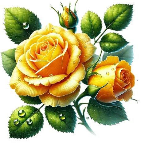 Yellow Tea Rose Flower Vinyl Decals, Floral Decor, Wall Stickers | Cover Marks, Opaque Finish, No White Edges, Weatherproof, UK Manufactured, 20cm, 7cm, Use on Tiles, Phones, Laptops and Cars