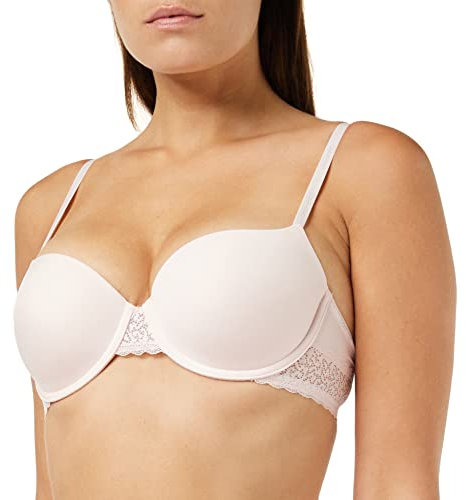 Calvin Klein Lightly Lined Balcon 000qf5146e Femme Soutiens-gorge balconnet, Rose (Nymph's Thigh), 100B