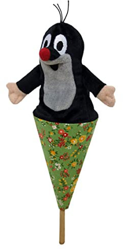 Marionette Märchenfigur Handpuppe Original Der Kleine Maulwurf 29 cm, Ideal für Puppentheatre und Rollenspiele, für Kinder Baby Jungen Mädchen