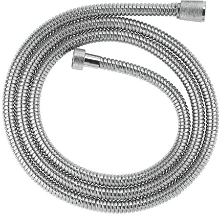 GROHE Vitalioflex - Metallbrauseschlauch (2000 mm, verstärkte Ausführung, knickfest, hitzebeständig), chrom, 22107000