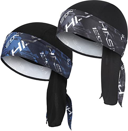 HASAGEI Bandana para hombre y mujer, transpirable, para deporte, secado rápido, subcasco de ciclismo, para verano, para bicicleta, Talla única