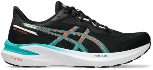 Asics 1011B858-005 GT-1000 13 Uomo, Black/Wave Teal EU 39