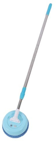 Electric Mop, Powerful Suction Effortless Use Self Propelled Floor Scrubber Cleaning Tool for Floor Window Ceiling (Light Blue)