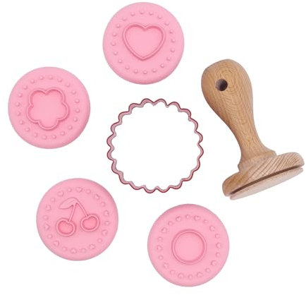 PME Set di 6 Stampi a Embossare per Biscotti Farciti con Marmellata di San Valentino