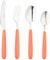 Grunwerg 16BX4311PU 16 Piece Cutlery Set, Stainless Steel, Coral