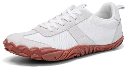 UBFEN Chaussures Minimalistes Homme Femme Barefoot Randonnée Trail Running Fitness Course Légères Confortables Blanc 40 EU