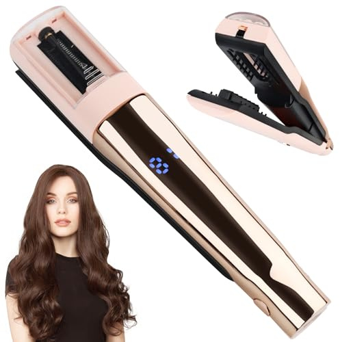 Mini tagliacapelli senza fili con doppie punte, rimuove le doppie punte e le punte dei capelli rotte in modo rapido ed efficace, con indicatore LED, tagliacapelli portatile senza fili rimuove