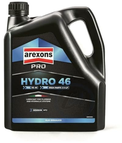 AREXONS PRO OLIO IDRAULICO HYDRO 46 LUBRIFICANTE PER VEICOLI INDUSTIALI TRATTORI 4 LITRI