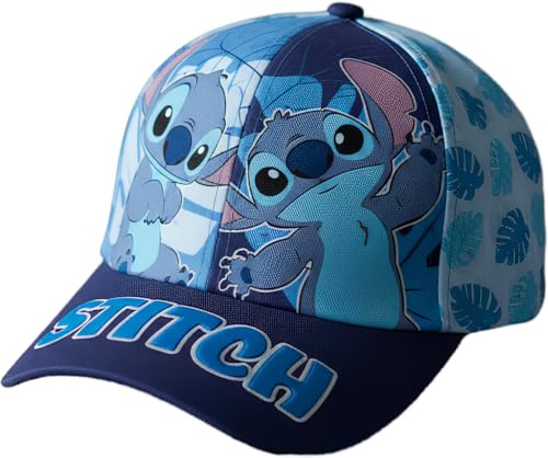 ILS I LOVE SHOPPING Cappello con Visiera da Ragazzo/Bambino Berretto da Baseball Regolabile per Stitch Bimbo
