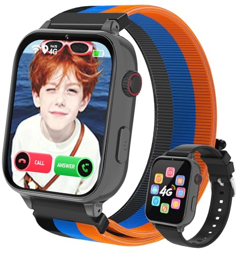 PTHTECHUS Reloj Inteligente Niño, Smartwatch Niños con GPS y Llamadas 4G