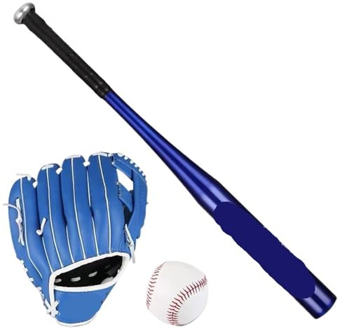 Basebollhandske aluminiumlegering basebollträ och handske set – träningsutrustning för barn och vuxna