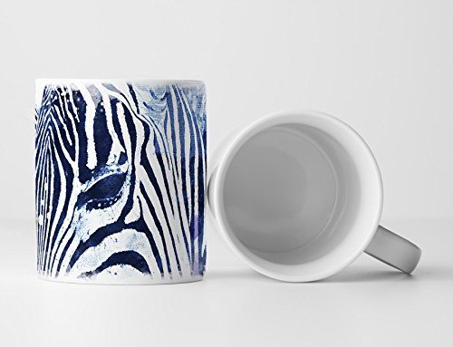 Zebra Tasse als Geschenk, Design Sinus Art