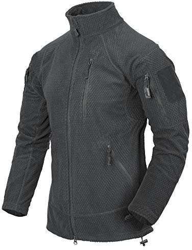 Helikon-Tex Herren Fleece Jacket Alpha Tactical Grid Fleecejacke schwarz, Grau (Shadow Grey), XL