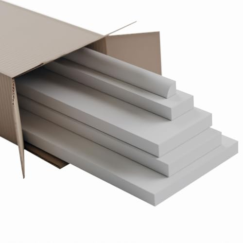Ekena Millwork - WPKP0404X96BBDS, Deluxe, Wainscot Systems RailPak 8' Length, 3 1/2 Top Rail & 3 1/2 Bottom Rail, White