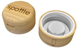 spottle® coperchio di ricambio in acciaio inox e bambù per bottiglie di vetro, Tappo di originale per Bottiglia d'Acqua da 500 ml, 750 ml e 950ml (Coperchio di bambù senza cappio (old))