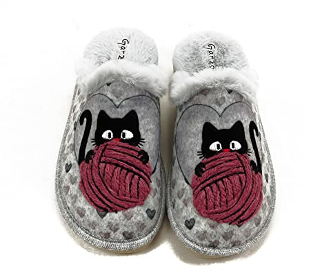 GARZON - Zapatilla CASA 7766-38 para: Mujer Color: Gris Talla: 38