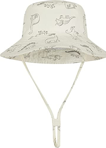 DRESHOW Unisex Baby Kleinkinder Sonnenhut Kappe Mütze Fischerhut Strandhut Kinder Baby Stern Sommerhut UV Schutz UPF 50+, Age 1-2 Jahre, Size 50cm