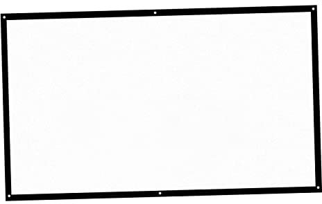 SHUAIGUO H70 70'' Portable Projector Screen HD 16:9 White Dacron 70 Inch Diagonal Projection Screen Foldable Home Theater for Wall Projection Indoors Outdoors